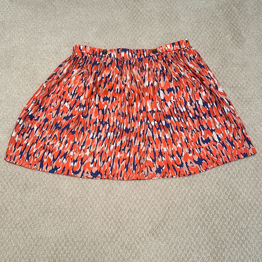 Eight Sixty Multicolor A-line Silk Mini Skirt